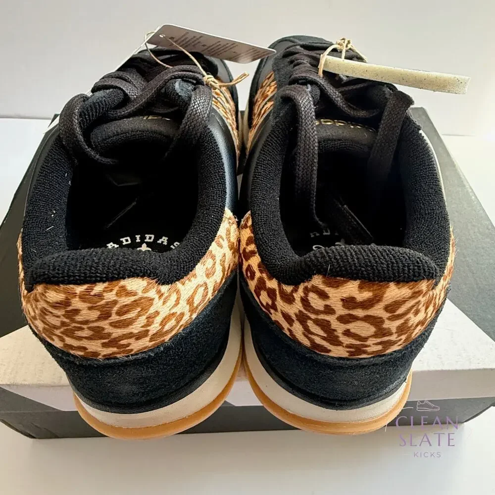 Adidas Run 70s 2.0 Black Leopard Print Women's 8.5
